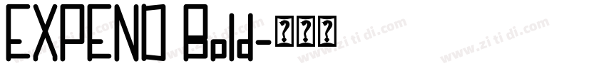 EXPEND Bold字体转换